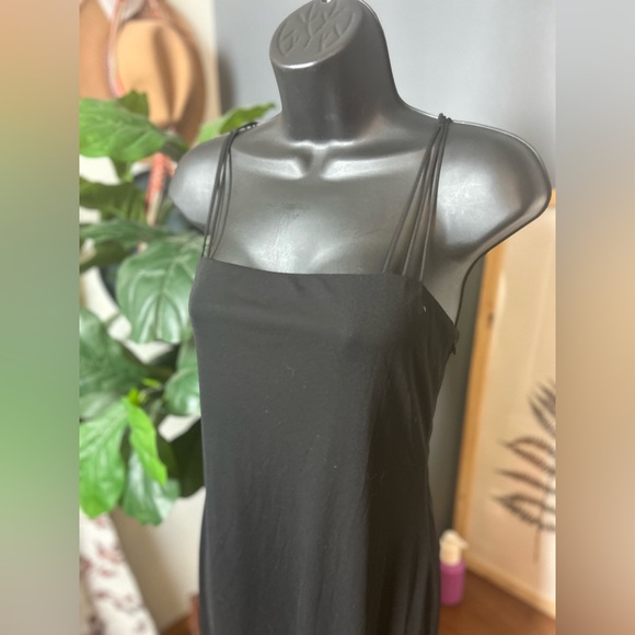 Vintage Laundry By Shelli Segal Black Strappy Maxi Dress - Picture 2 of 6